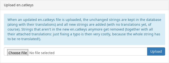 Uploading the en.catkeys